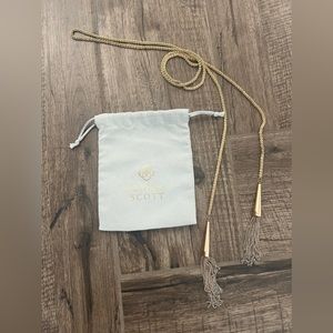 Rose gold Kendra Scott Lariat lasso necklace